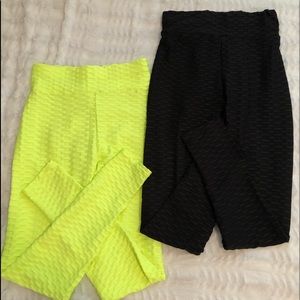 Honey comb design stretch leggings💐🌹